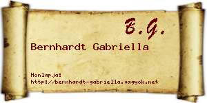 Bernhardt Gabriella névjegykártya